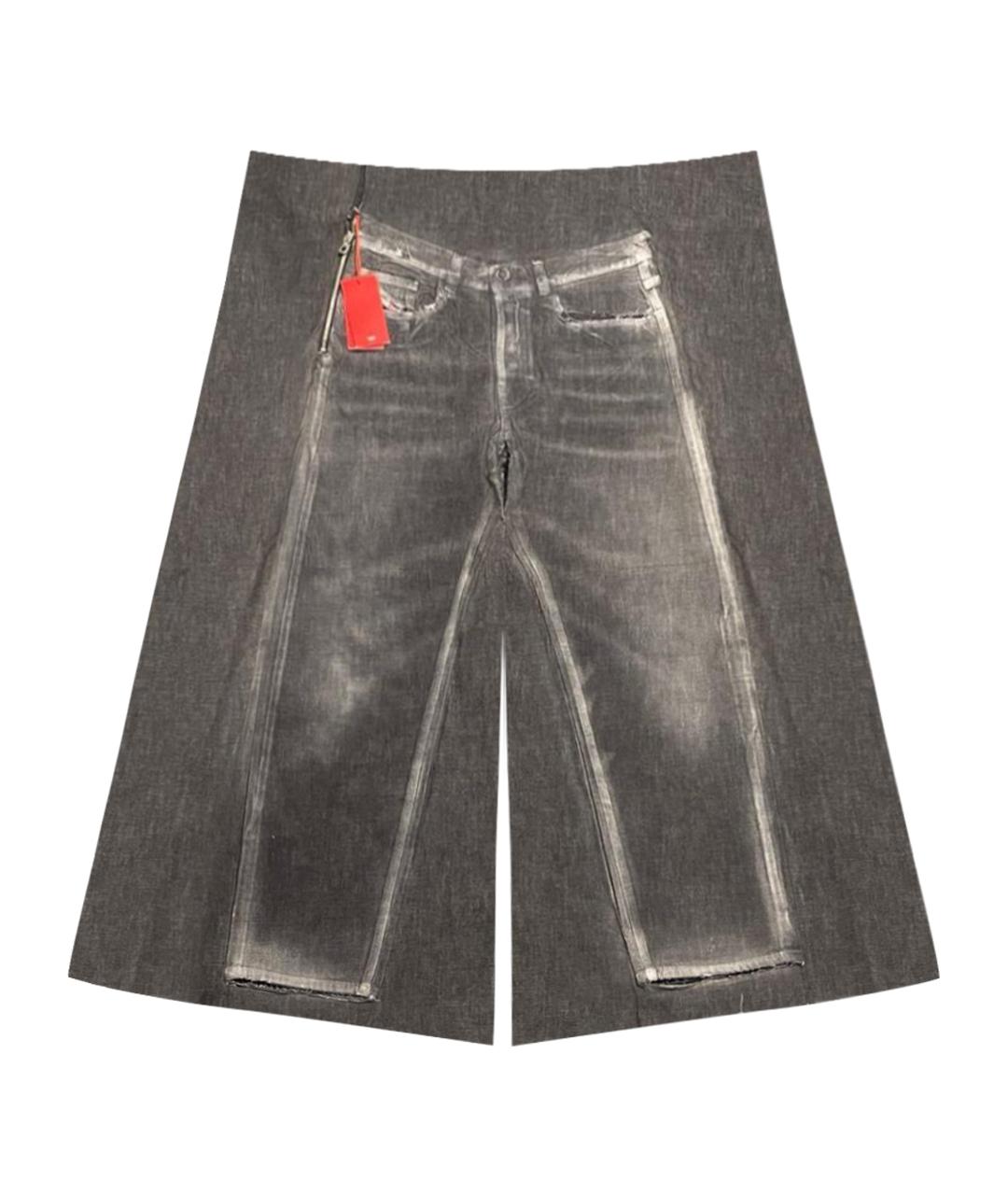 DIESEL Серые хлопковые джинсы, фото 1