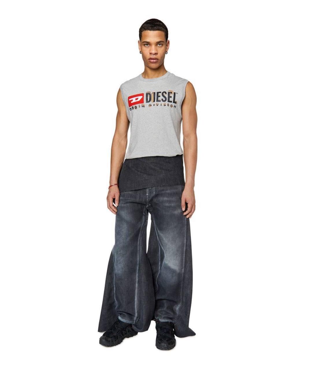 DIESEL Серые хлопковые джинсы, фото 8