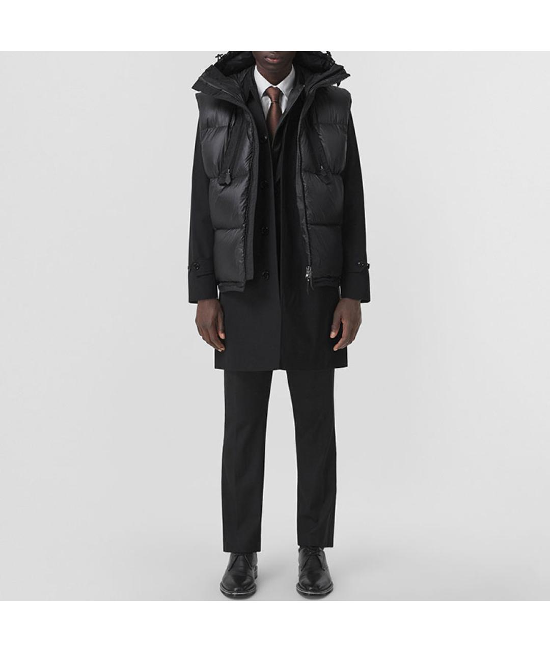 BURBERRY Черный пуховик, фото 3