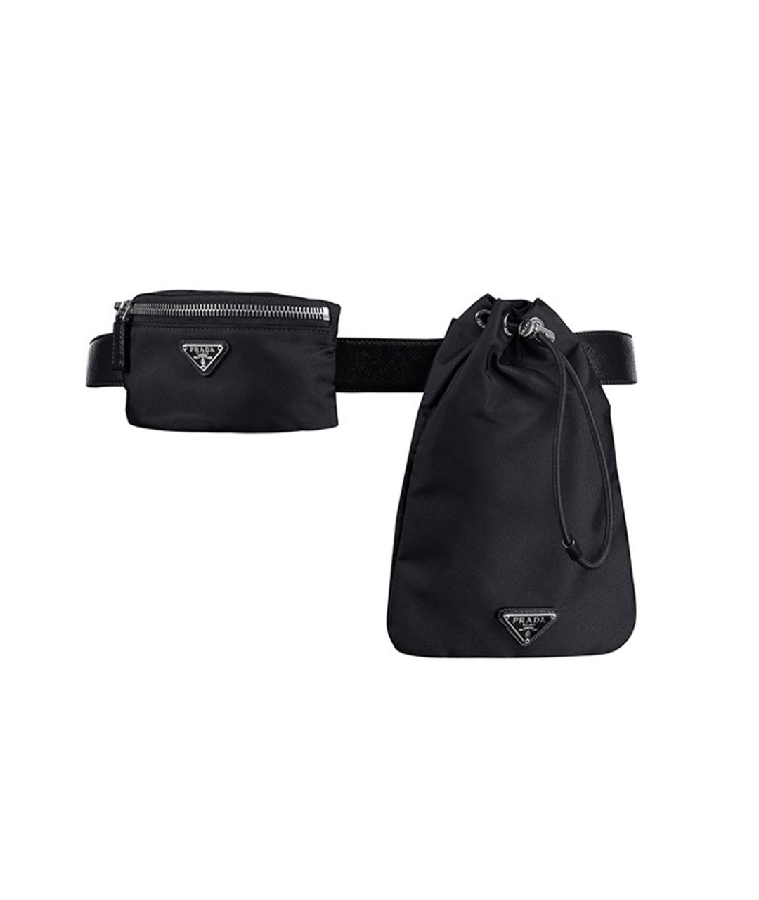 PRADA Черная поясная сумка, фото 1
