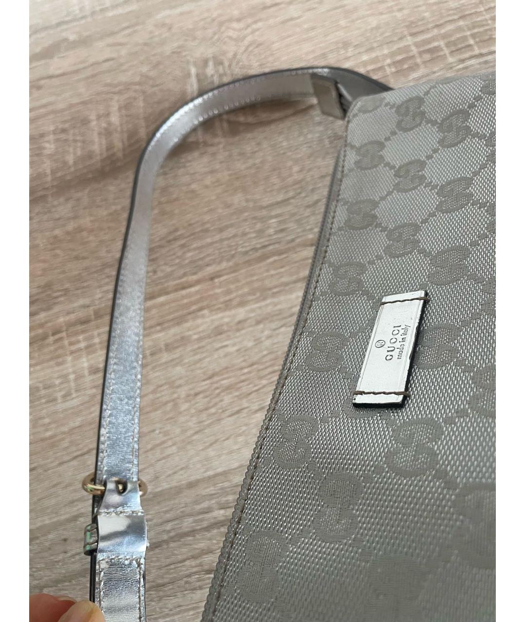 GUCCI Серая сумка с короткими ручками, фото 5