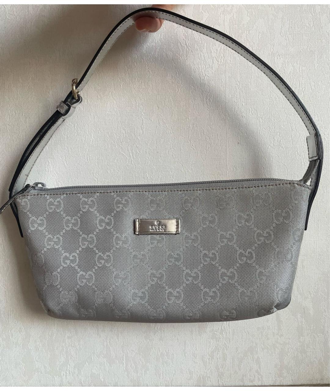 GUCCI Серая сумка с короткими ручками, фото 7