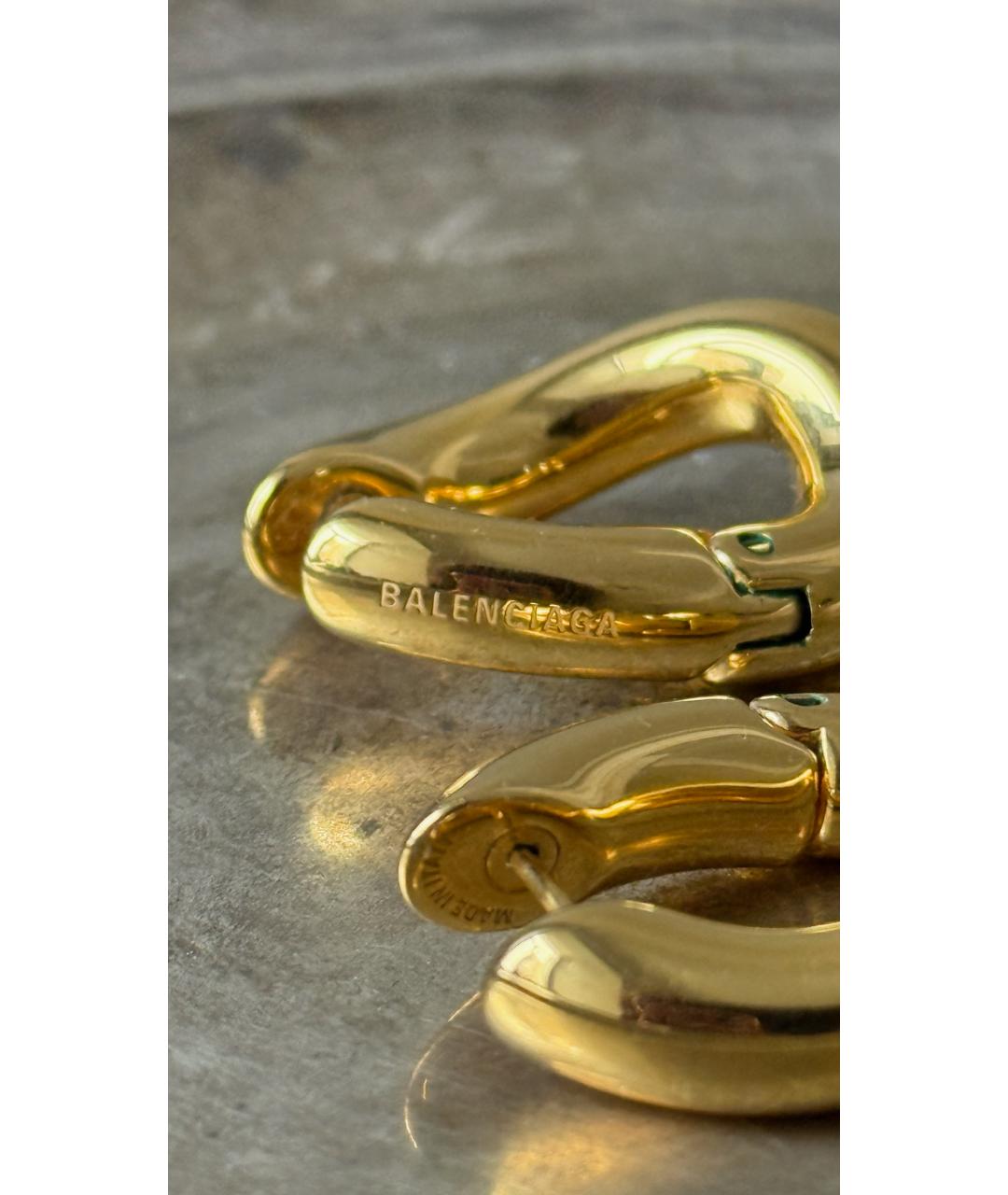 BALENCIAGA Золотые серьги, фото 4