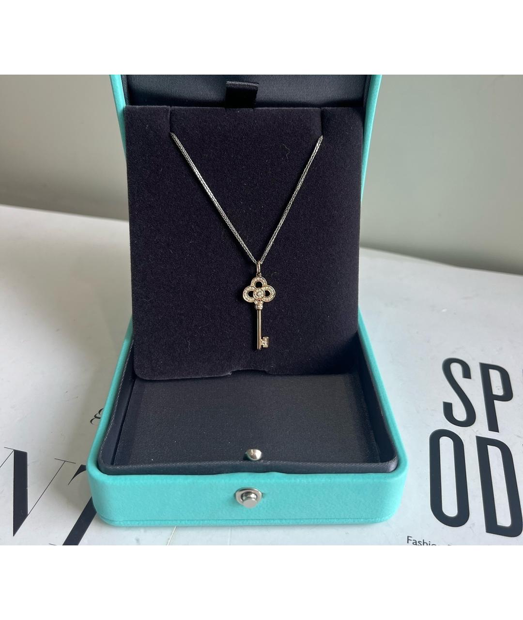 TIFFANY&CO Розовая подвеска из розового золота, фото 2