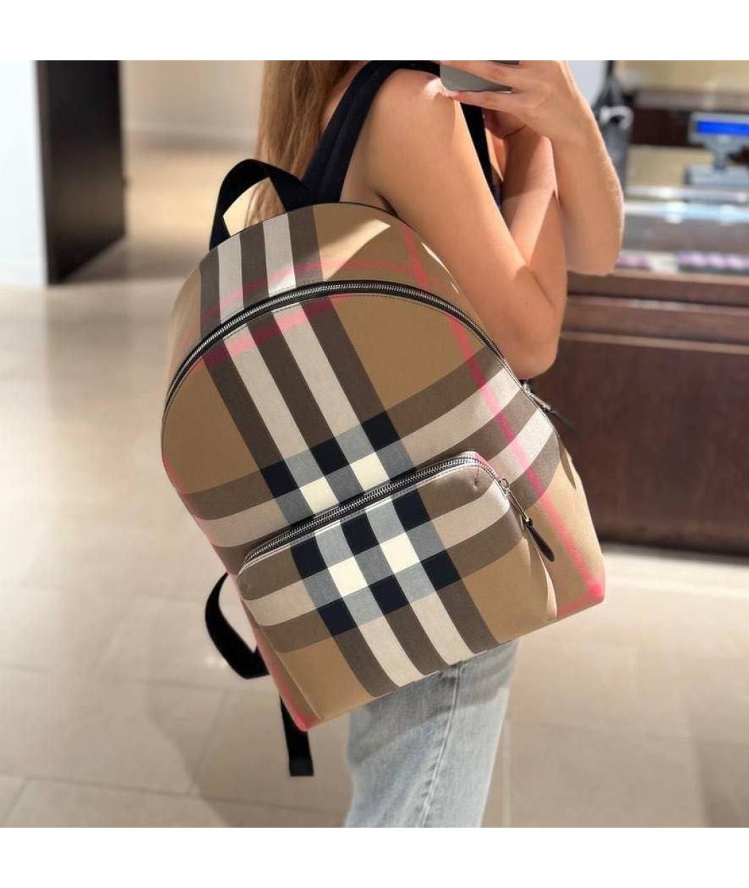 BURBERRY Бежевый рюкзак, фото 4