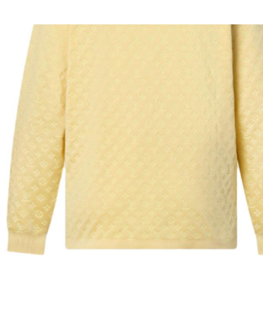 LOUIS VUITTON Желтый джемпер / свитер, фото 5