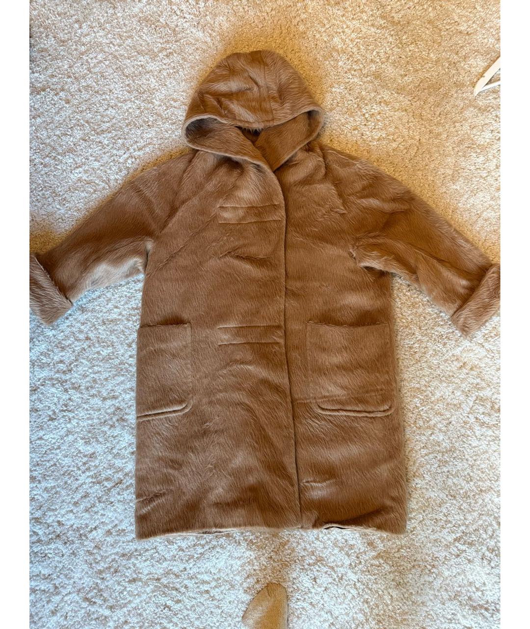 'S MAX MARA Бежевое пальто, фото 3