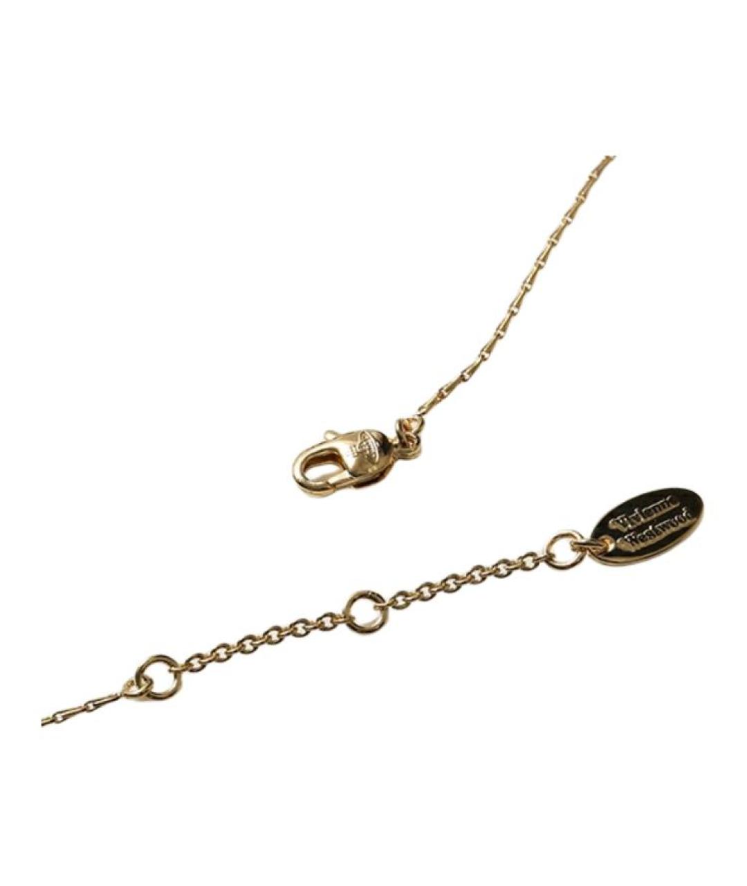 VIVIENNE WESTWOOD Золотое металлическое колье, фото 4