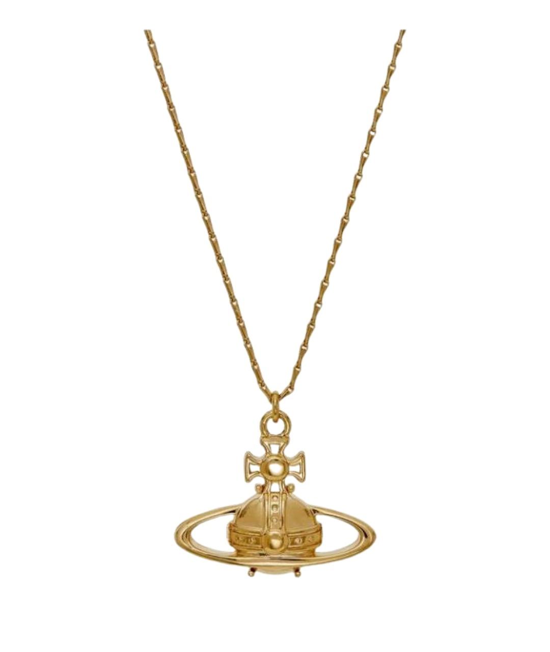 VIVIENNE WESTWOOD Золотое металлическое колье, фото 1