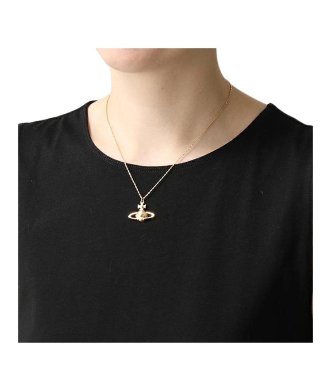 VIVIENNE WESTWOOD Золотое металлическое колье, фото 5