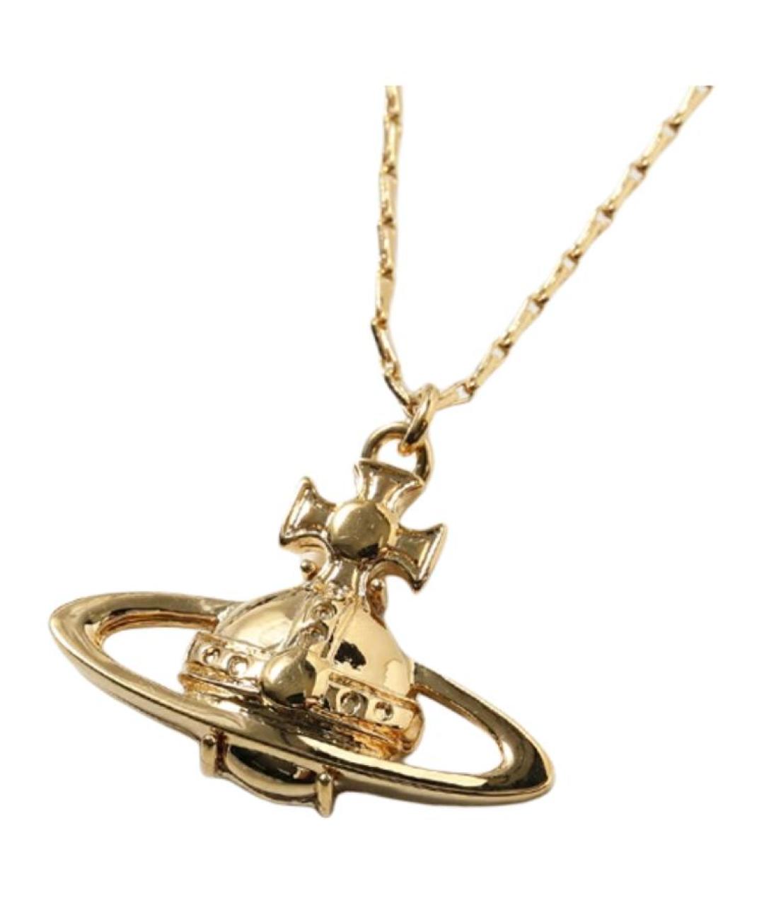 VIVIENNE WESTWOOD Золотое металлическое колье, фото 2