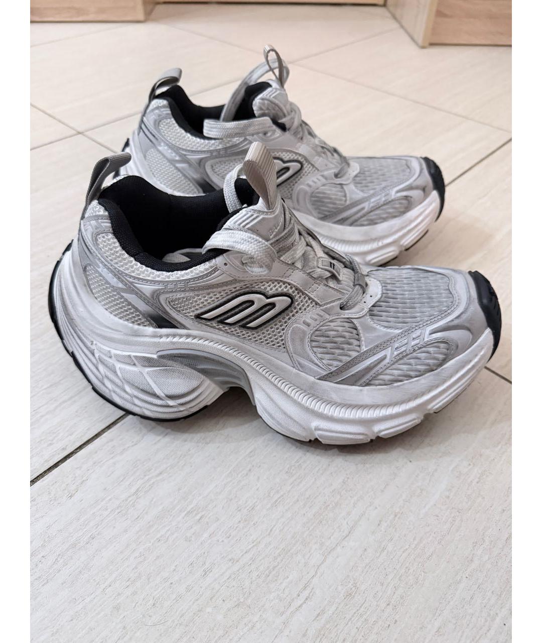BALENCIAGA Серые текстильные кроссовки, фото 7