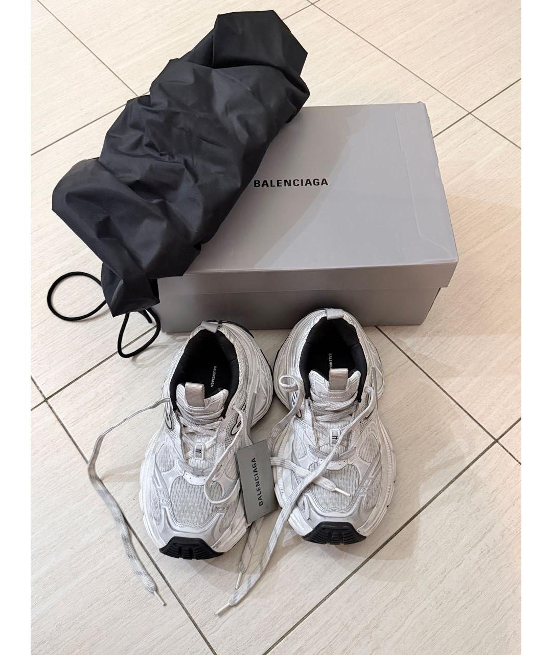 BALENCIAGA Серые текстильные кроссовки, фото 4