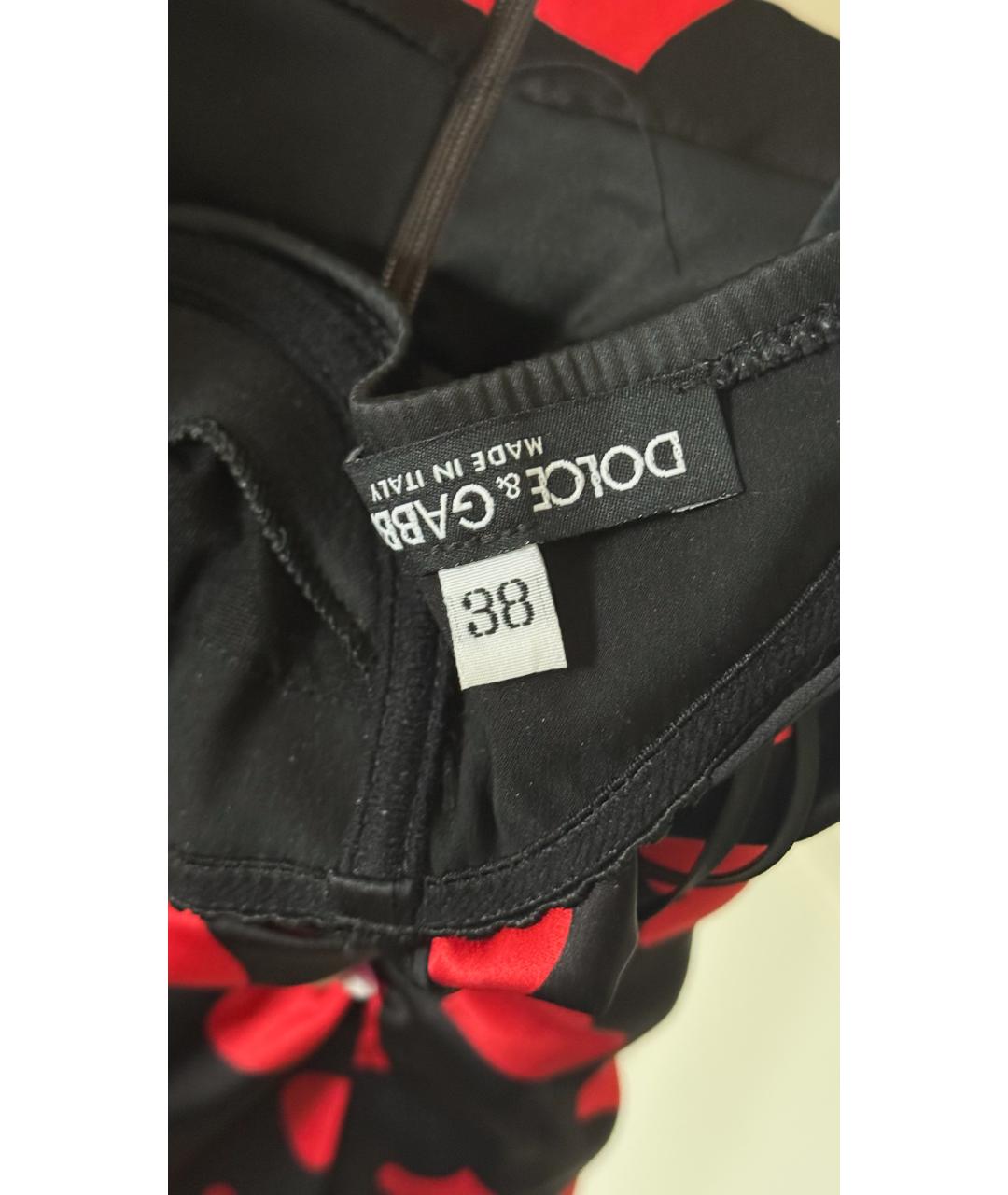 DOLCE&GABBANA Черная шелковая майка, фото 4