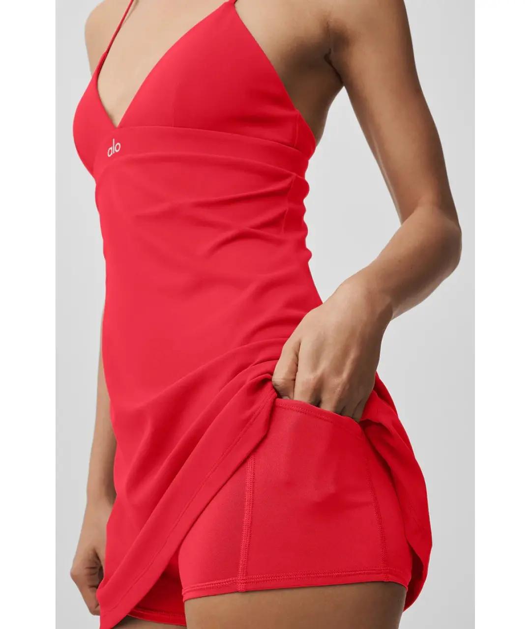 ALO YOGA Красное платье, фото 2