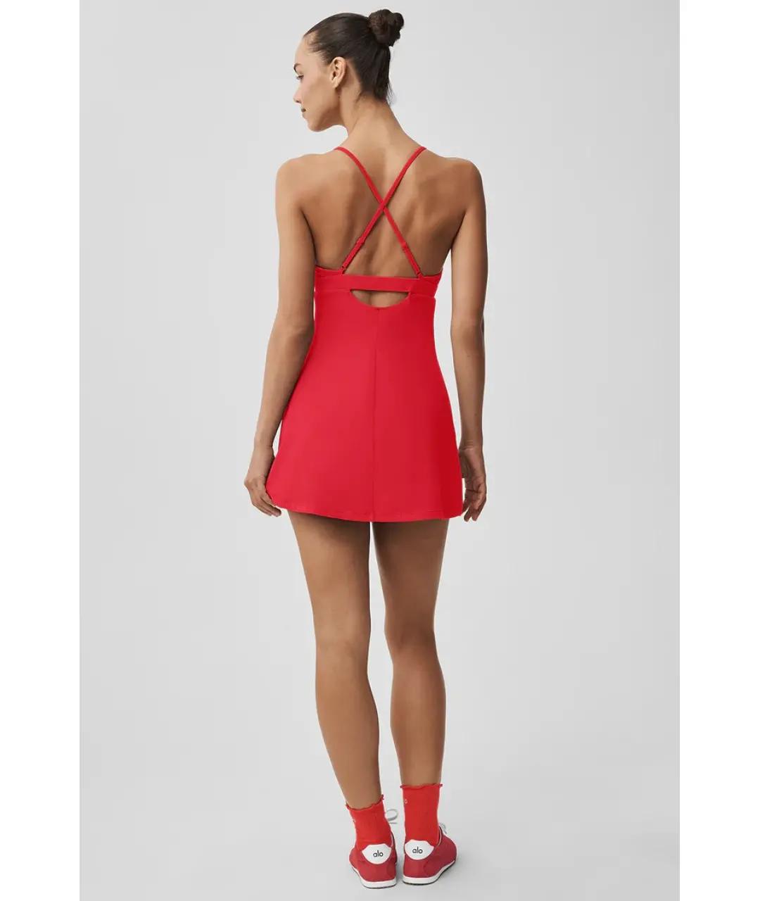 ALO YOGA Красное платье, фото 4