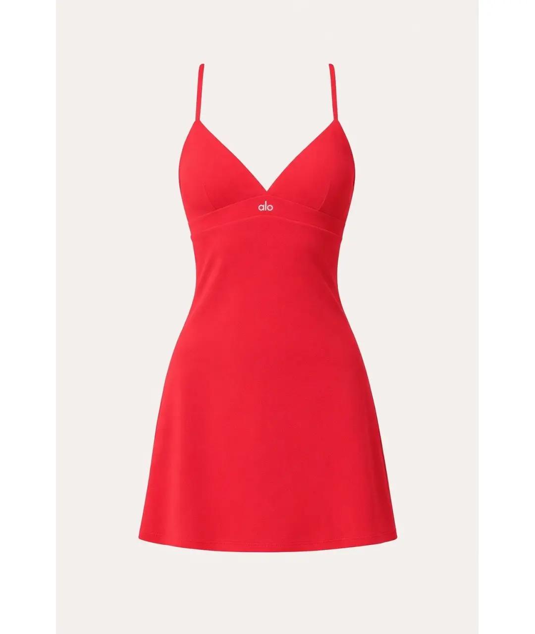 ALO YOGA Красное платье, фото 6