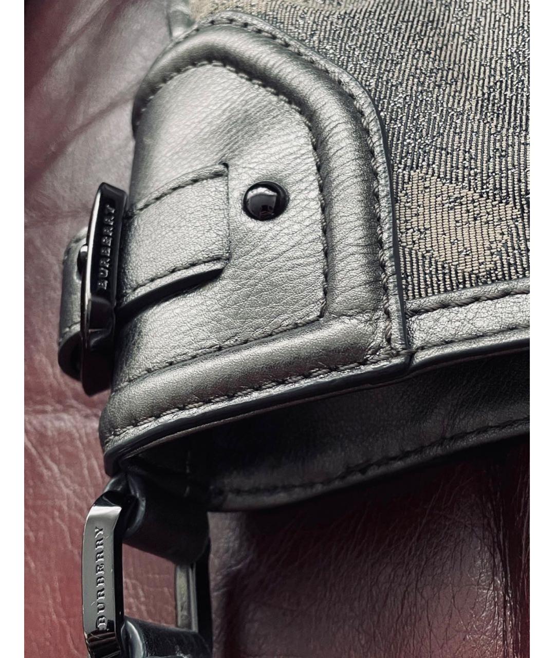 BURBERRY Серебряная сумка через плечо, фото 4