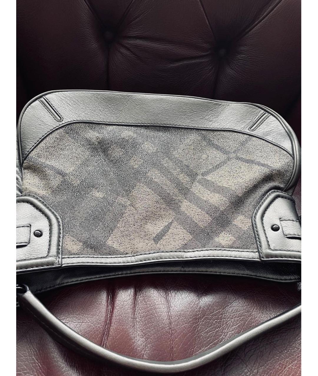 BURBERRY Серебряная сумка через плечо, фото 3