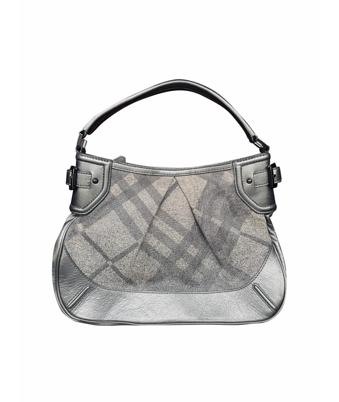 BURBERRY Серебряная сумка через плечо, фото 1