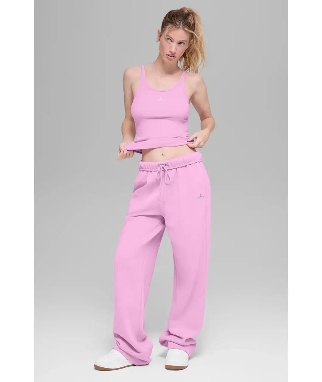 ALO YOGA Розовые спортивные брюки и шорты, фото 6