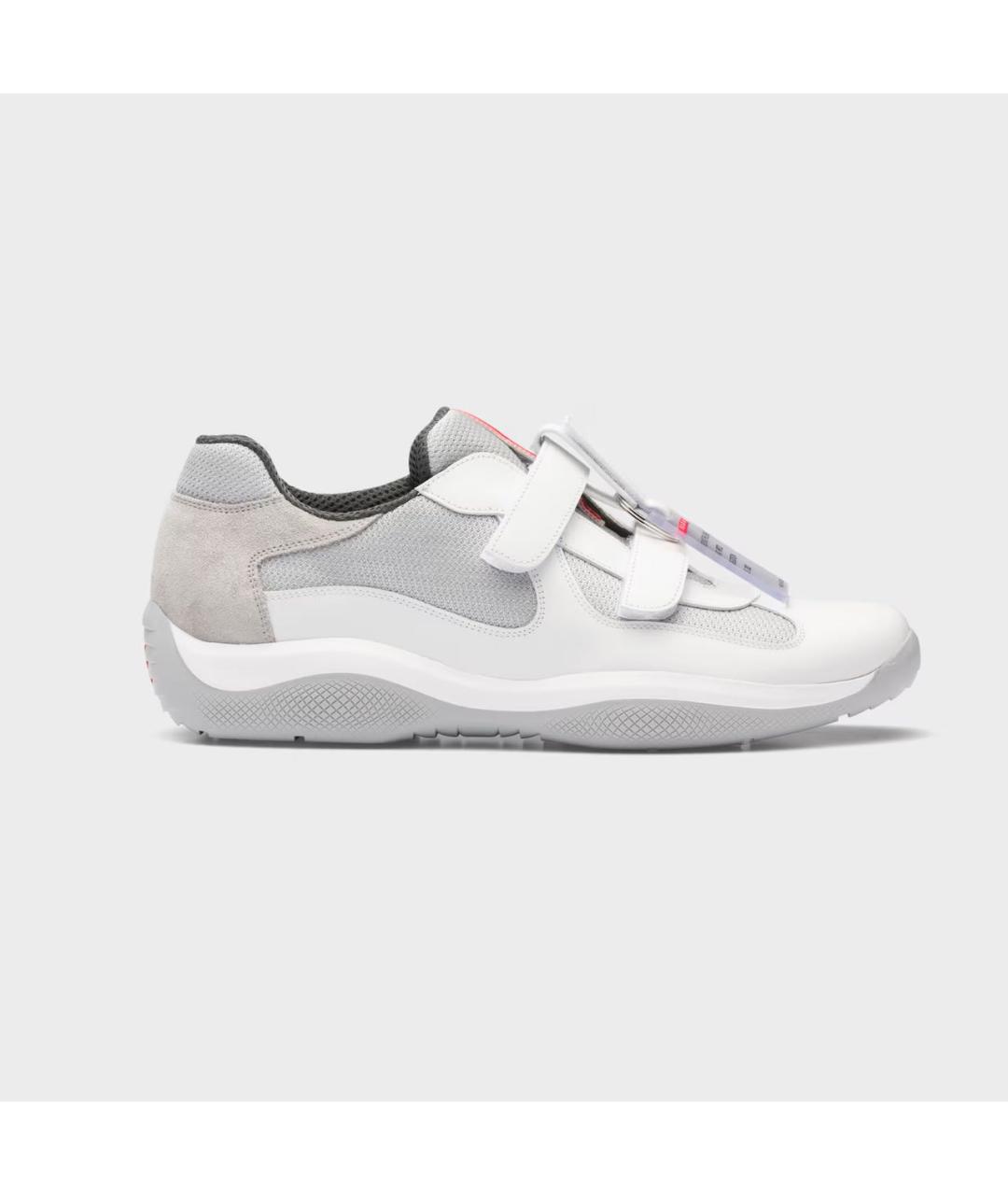 PRADA Белые низкие кроссовки / кеды, фото 7