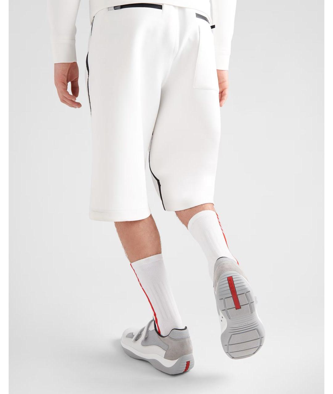 PRADA Белые низкие кроссовки / кеды, фото 3