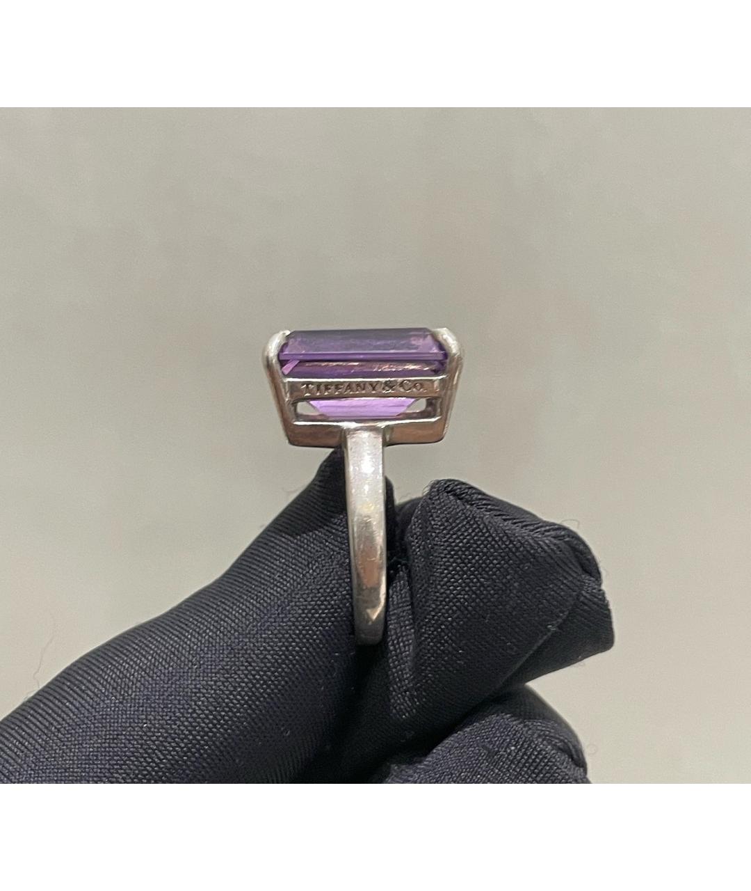 TIFFANY&CO Фиолетовое серебряное кольцо, фото 7