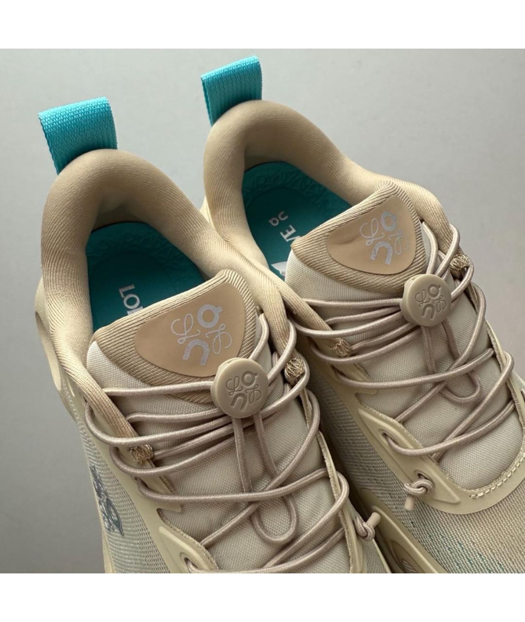 LOEWE Бежевые кроссовки, фото 7
