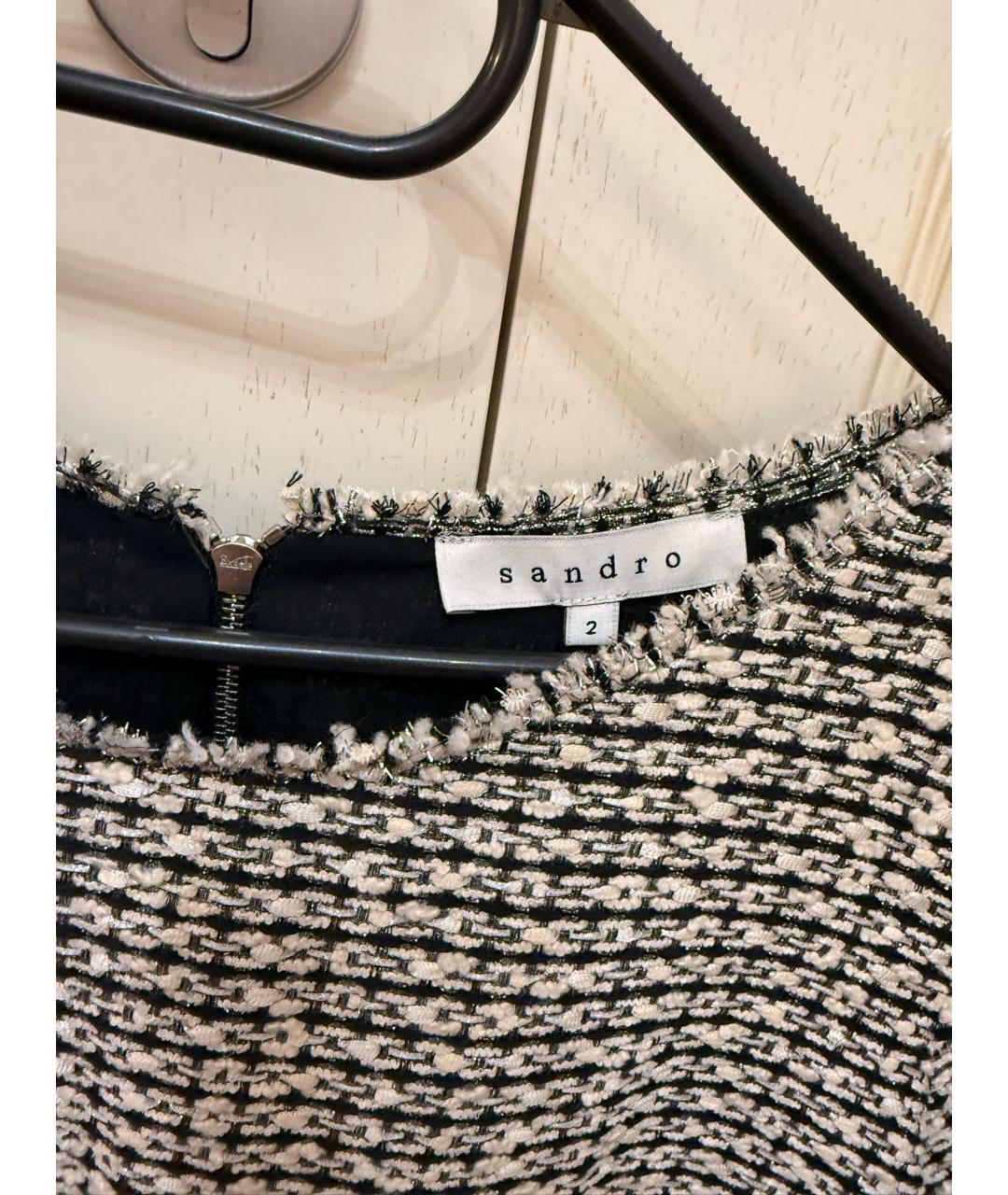 SANDRO Серебряная хлопковая футболка, фото 3