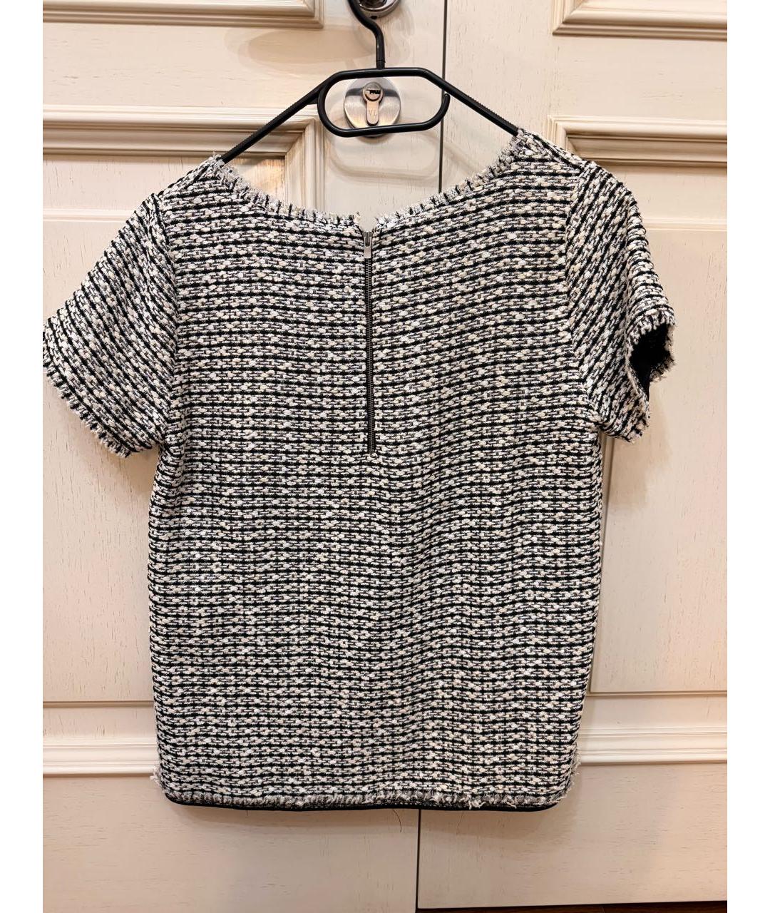 SANDRO Серебряная хлопковая футболка, фото 2