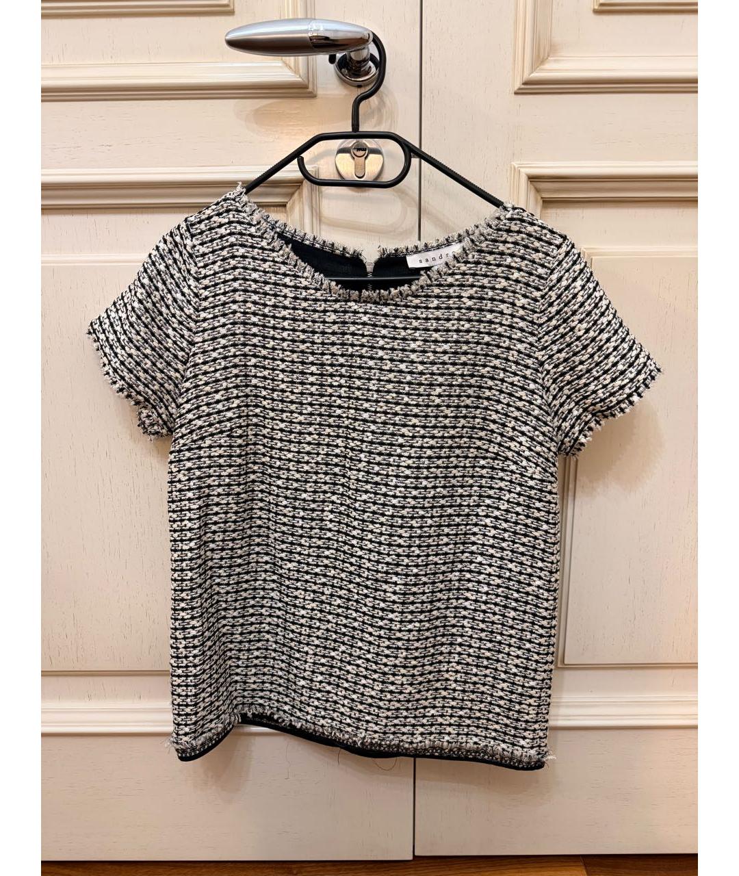 SANDRO Серебряная хлопковая футболка, фото 9