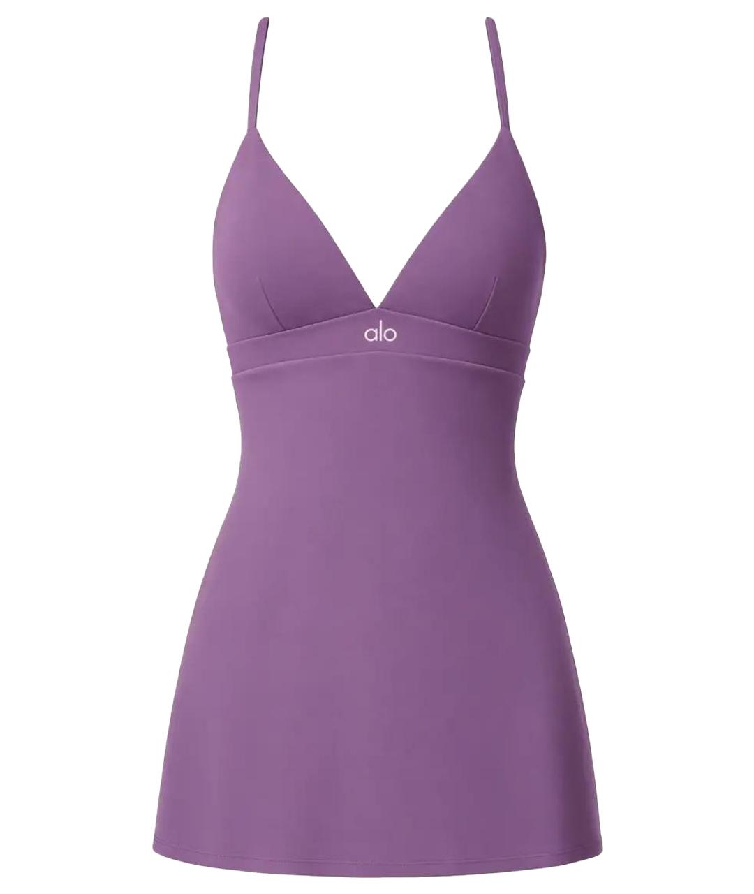ALO YOGA Фиолетовое платье, фото 1
