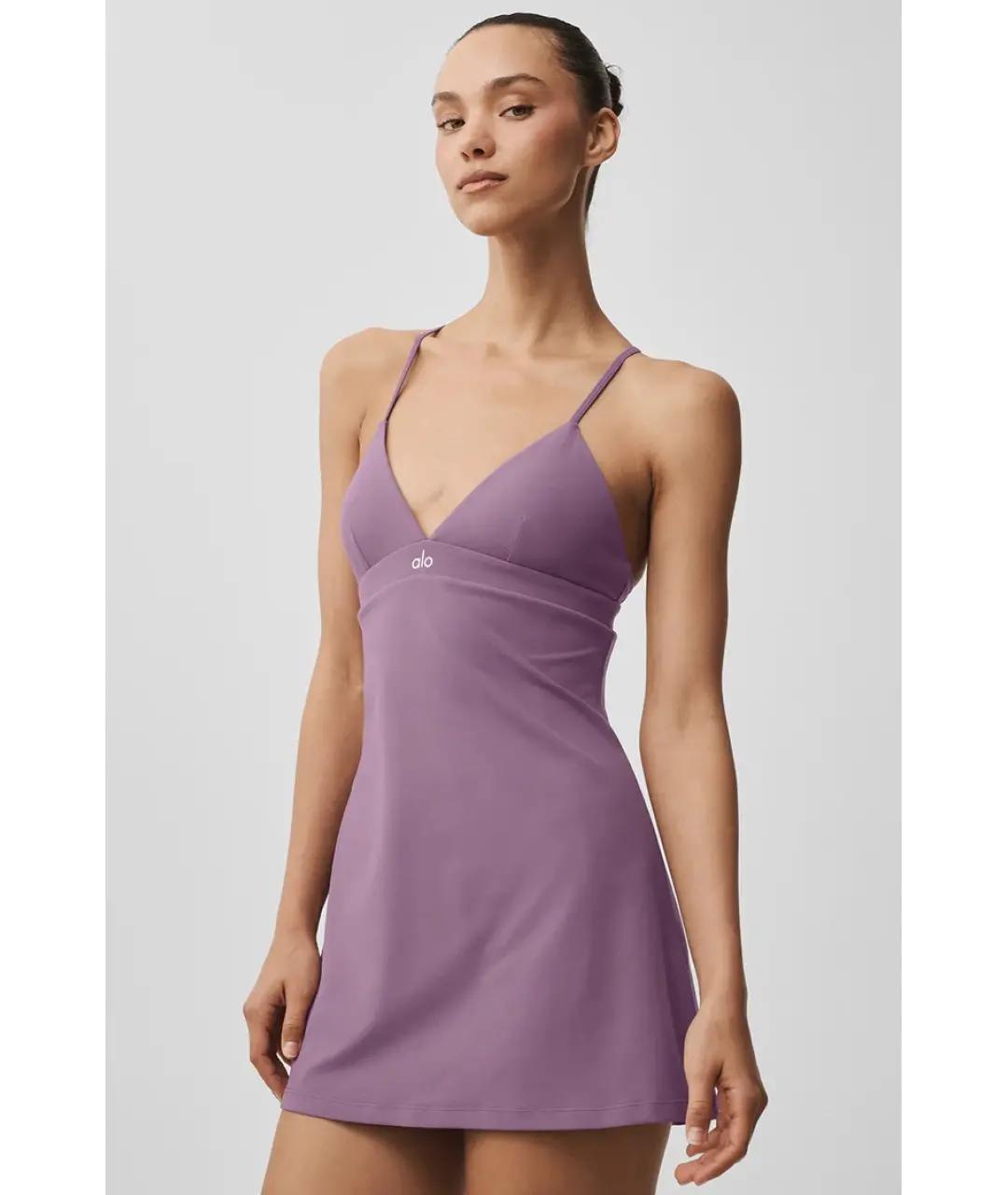 ALO YOGA Фиолетовое платье, фото 5