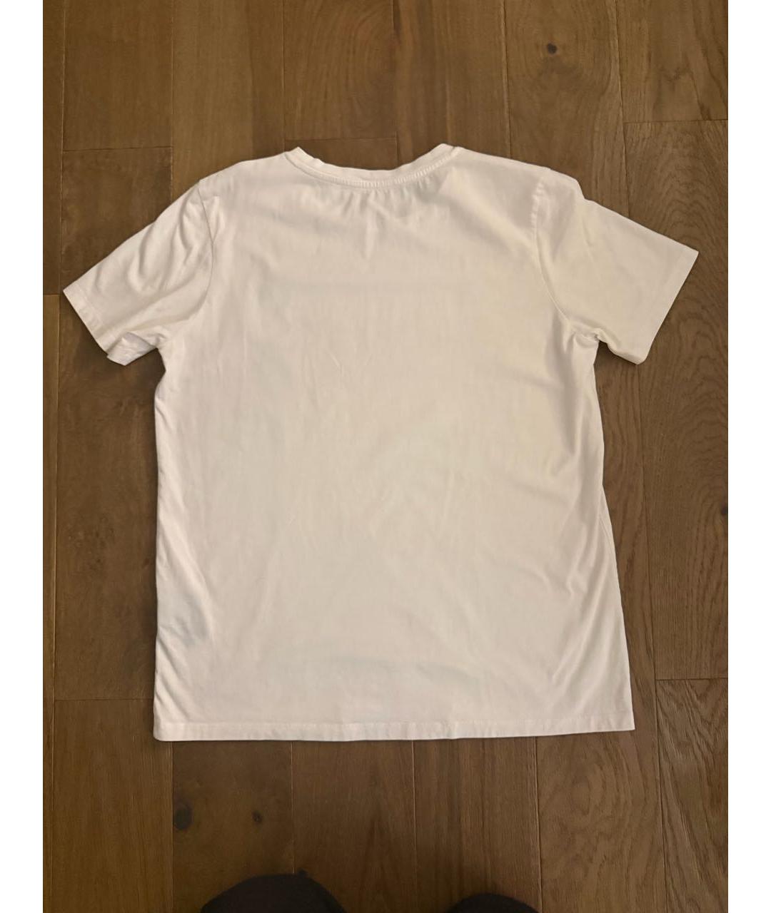 BALMAIN Белая хлопковая футболка, фото 2