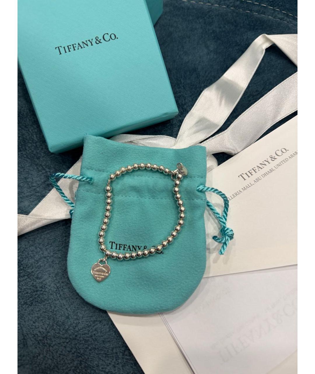TIFFANY&CO Серебрянный серебряный браслет, фото 4