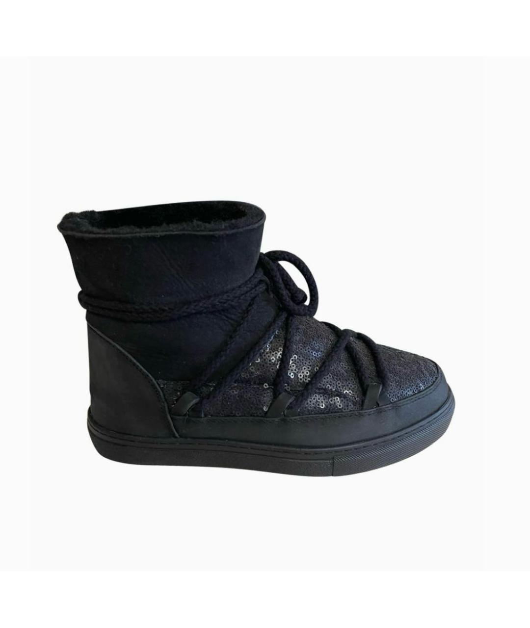 INUIKII Черные кожаные ботильоны, фото 7