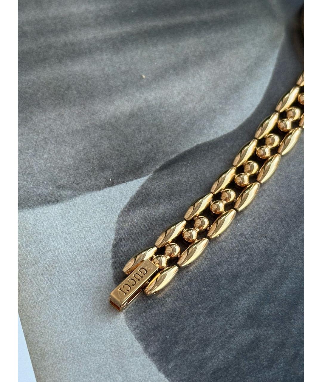 GUCCI Золотые латунные часы, фото 5