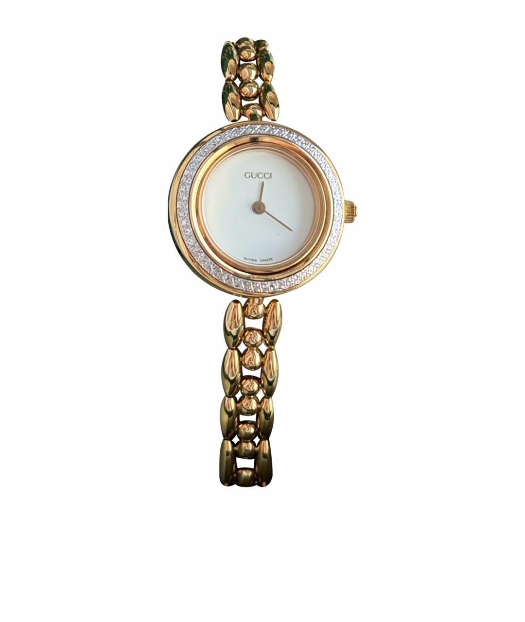 GUCCI Золотые латунные часы, фото 1