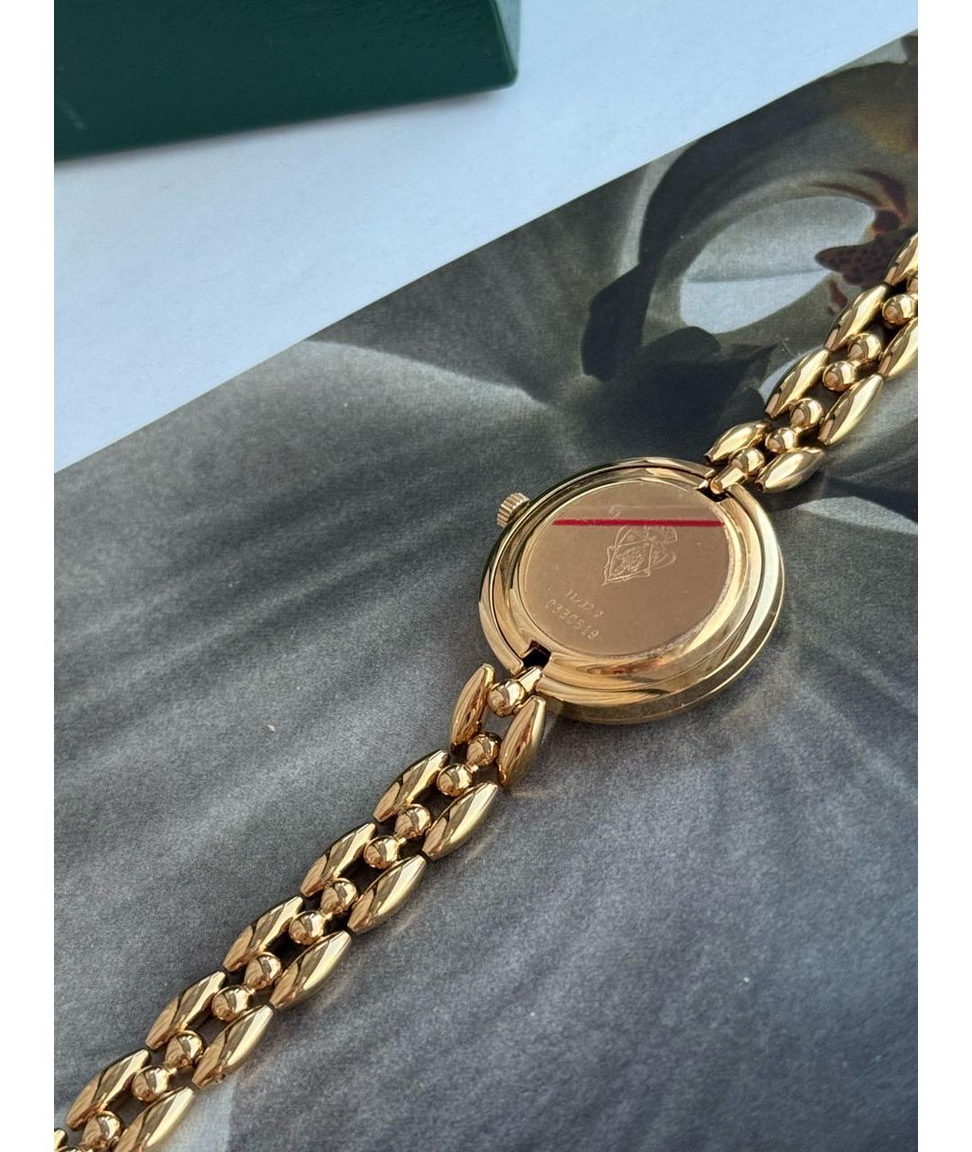 GUCCI Золотые латунные часы, фото 6