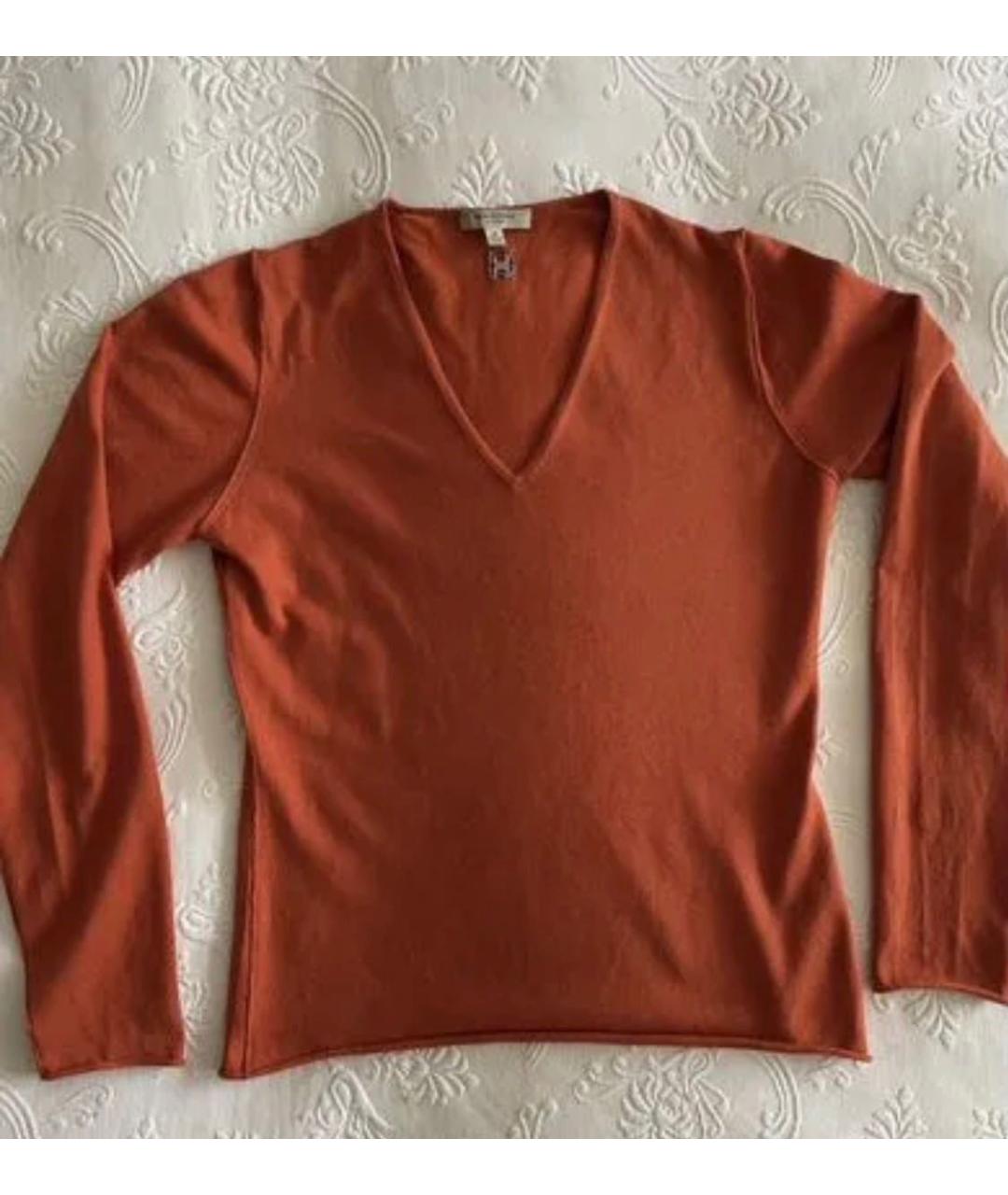 BURBERRY Красный шерстяной джемпер / свитер, фото 7