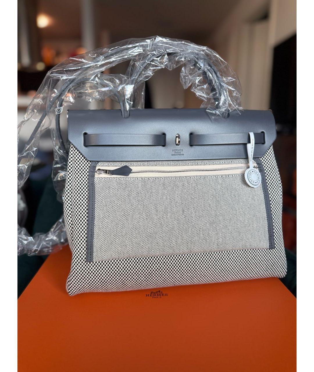 HERMES Тканевая сумка через плечо, фото 3