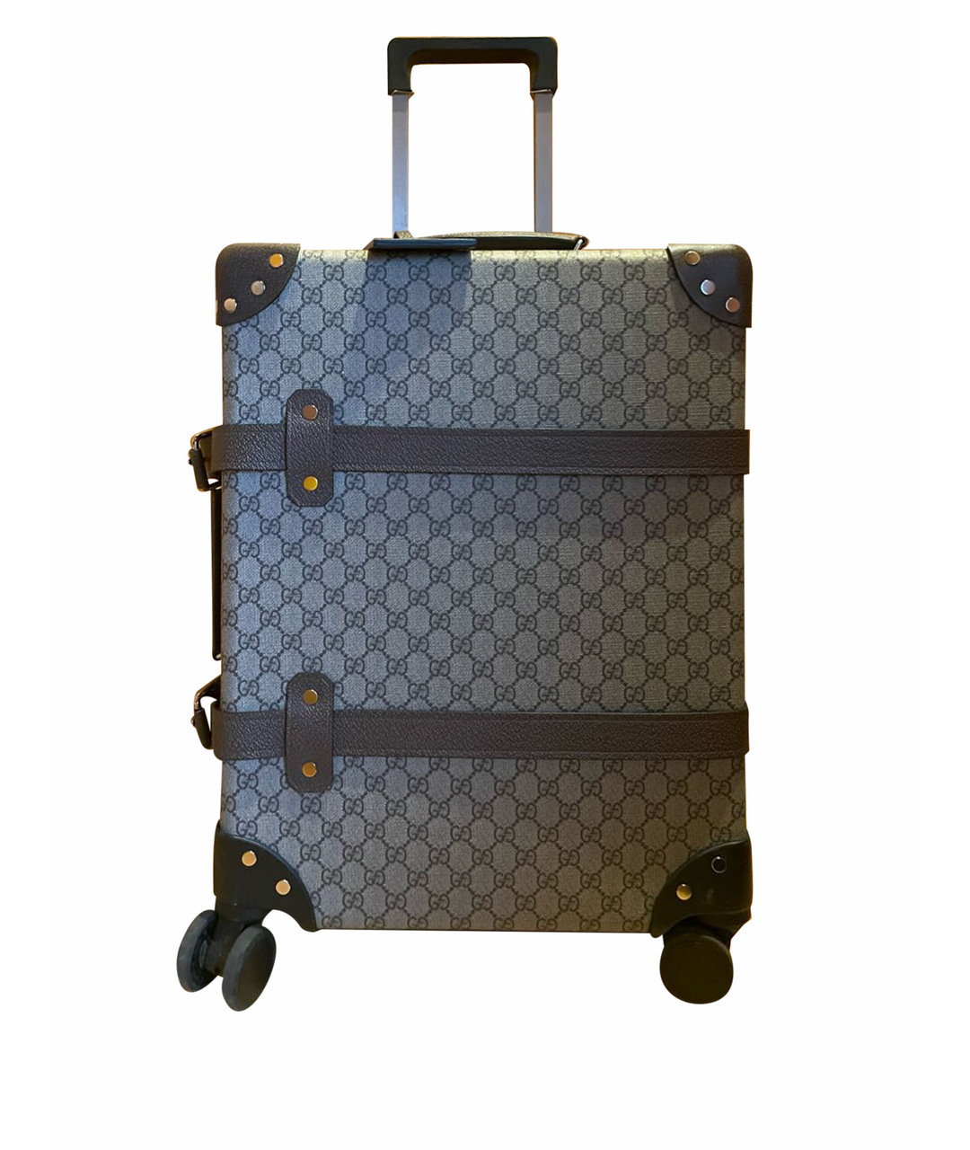 GUCCI Серый кожаный чемодан, фото 1