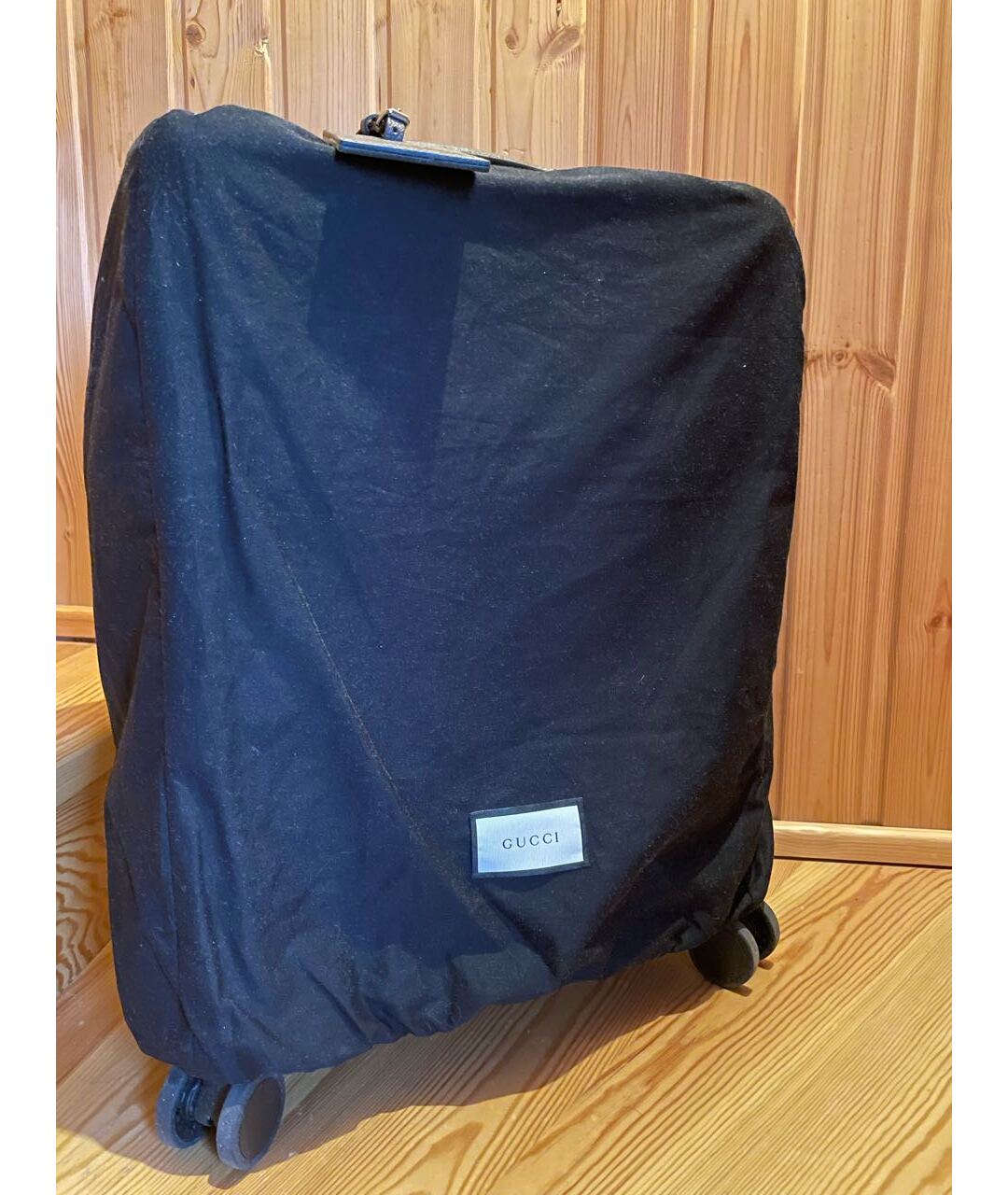 GUCCI Серый кожаный чемодан, фото 8