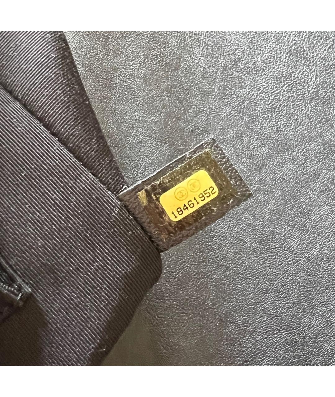 CHANEL Темно-синяя кожаная сумка через плечо, фото 6