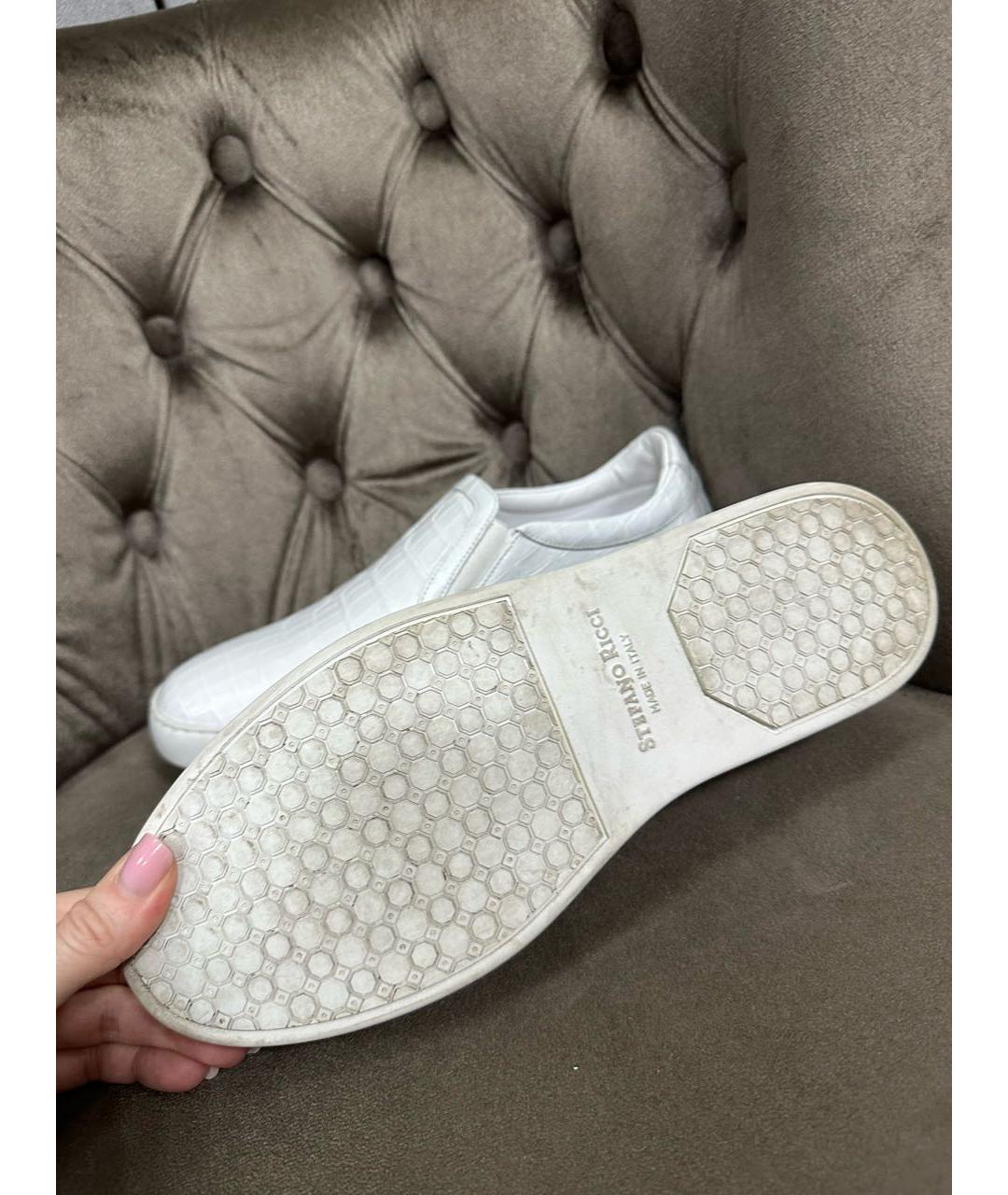 STEFANO RICCI Белые лоферы, фото 4