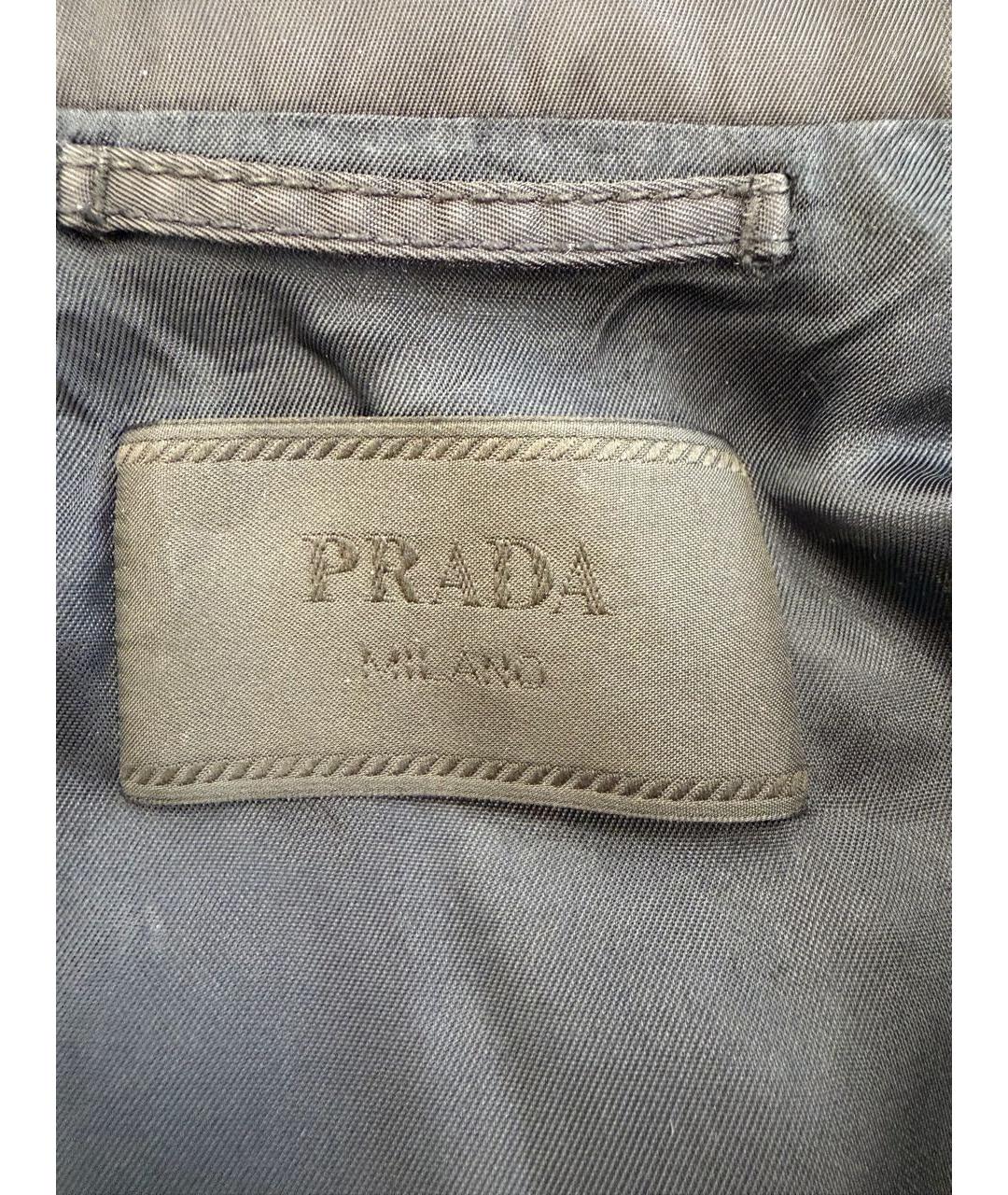 PRADA Черный тренч / плащ, фото 3