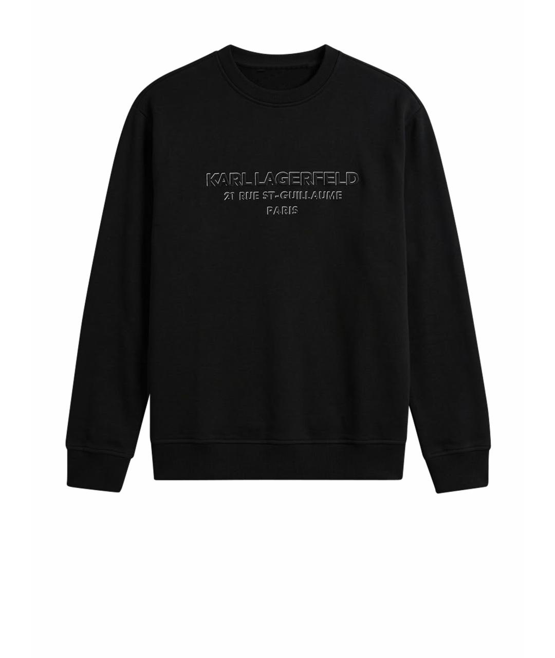 KARL LAGERFELD Черный хлопковый джемпер / свитер, фото 1