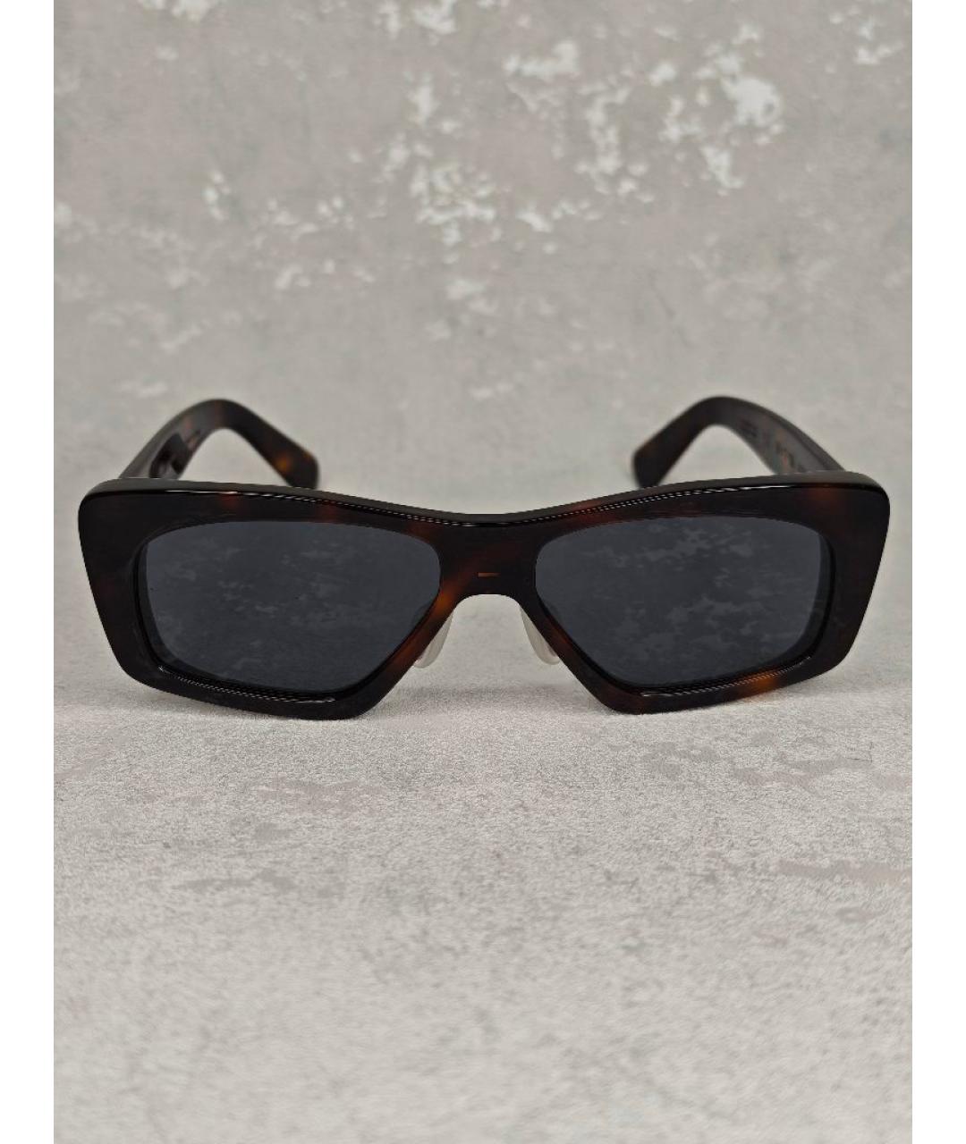 Brain Dead Коричневые пластиковые солнцезащитные очки, фото 5