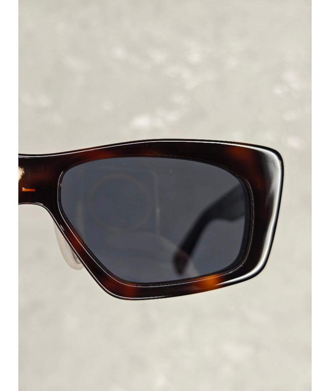 Brain Dead Коричневые пластиковые солнцезащитные очки, фото 3